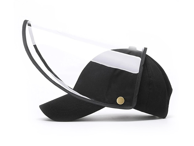 Baseball Cap with Detachable Front Panel