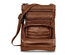 Krediz Leather Crossbody Bag for Women (Regular/Brown)