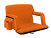 Extra Wide Reclining Stadium Seat with Armrests & Side Pockets (Orange)