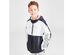 Adidas Big Boys' Core Wind Colorblocked Hooded Lightweight Windbreaker Jacket, Large, White