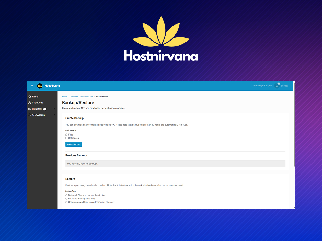 Hostnirvana Website Hosting: Lifetime Subscription