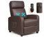 Recliner Massage Chair, Ergonomic Adjustable Single Sofa with Padded Seat - Brown