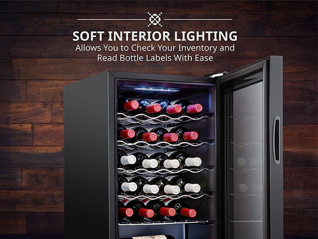 Ivation® 24-Bottle Compressor Wine Cooler with Lock