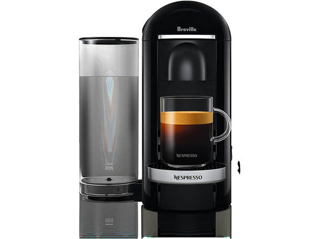 Breville BNV450BLK Nespresso VertuoPlus Deluxe Coffee and Espresso Machine Bundle