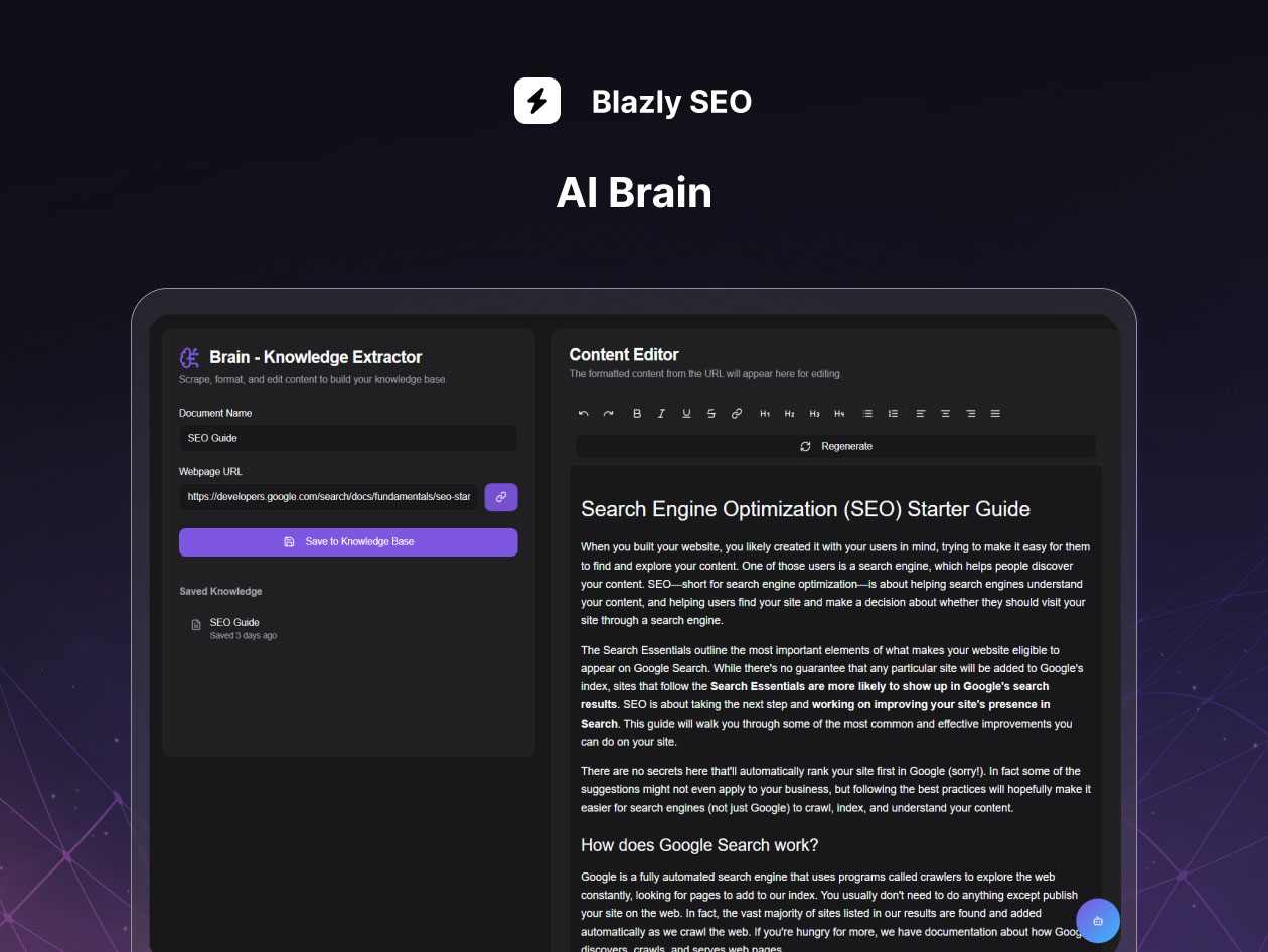 Blazly SEO: Lifetime Subscription