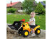 Costway Kids Toddler Ride On Excavator Digger Truck Scooter w/ Sound & Seat Storage Toy - Yellow