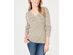 Karen Scott Women's Ribbed V-Neck Sweater Beige Size Extra Large