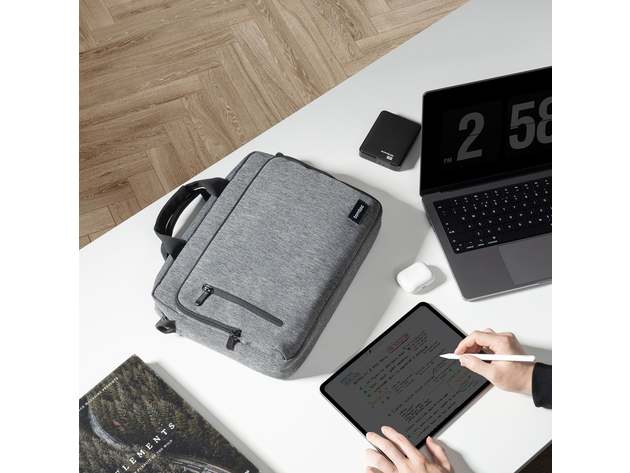 Casual A50 Laptop Shoulder Bag For 14" MacBook Pro / Surface (Black)