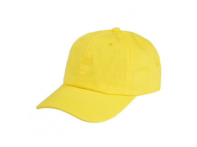 Mechaly Cotton Dad Hat Adjustable Cap - Yellow