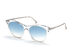 Tom Ford White/Crystal & Blue Mirror Cat Sunglasses