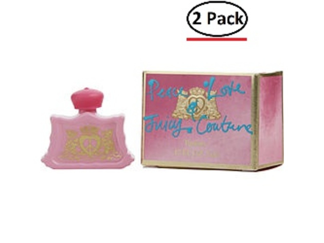 PEACE LOVE & JUICY COUTURE by Juicy Couture PARFUM .17 OZ MINI for WOMEN ---(Package Of 2)