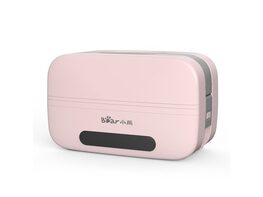 Bear Self Heated Lunch Box DFH-B10T6 Leakproof Plug-in Lunch Box warmer, Keep Warm Function 110V, Pink