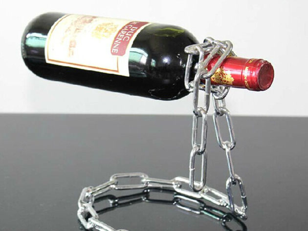 Rope Wine Bottle Stand