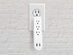Multi-Outlet AC + USB Port Surge Protector (White/2-Pack)