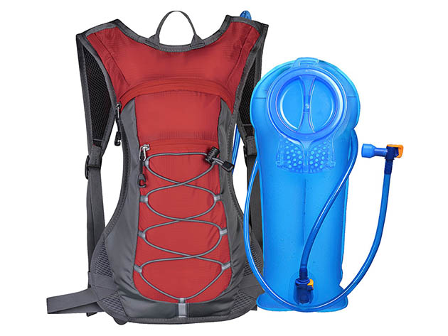 Unigear Hydration Pack with 2L Bladder (Red)