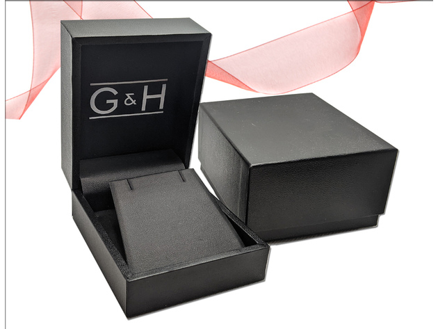 3/4 Carat (ctw) Solitaire Stud Black Diamond Earrings in 10K White Gold