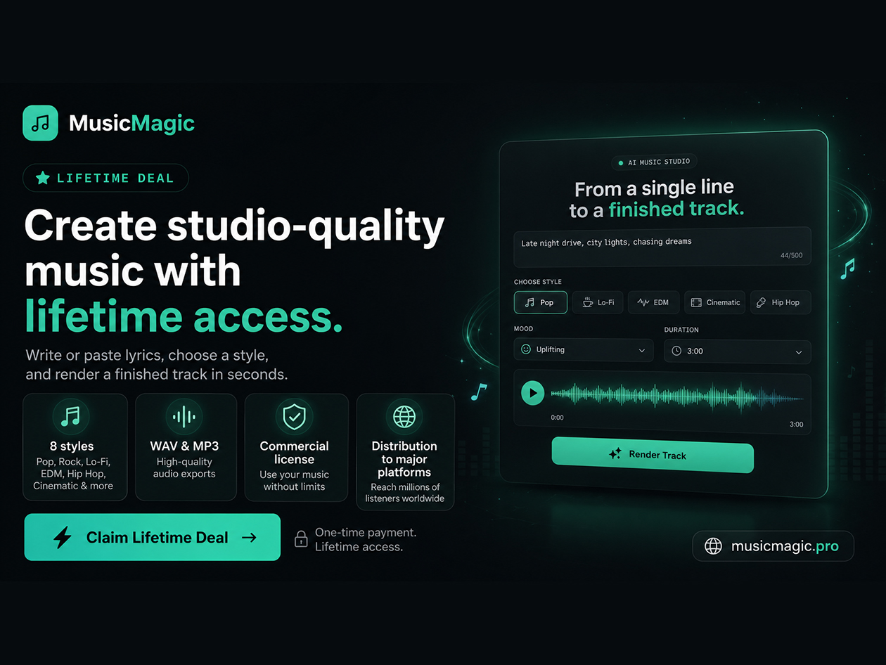 MusicMagic Pro Plan: Lifetime Subscription