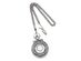 Charles Hubert Antique Chrome Finish Skeleton Pocket Watch 47mm