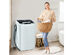 Costway Portable Full-Automatic Laundry Washing Machine 8.8lbs Spin Washer W/ Drain Pump - Gray