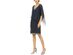 J Kara Women's Embellished Overlay Sheath Dress Blue Size 14