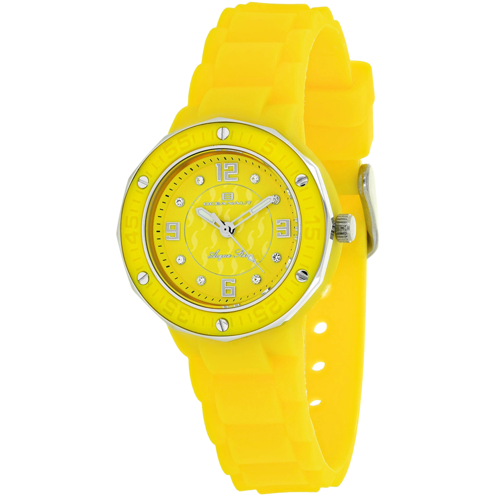 Oceanaut Women's Acqua Star Yellow Dial Watch - OC0437