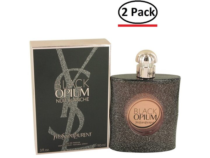 Black Opium Nuit Blanche by Yves Saint Laurent Eau De Parfum Spray 3 oz for Women Package of 2 StackSocial