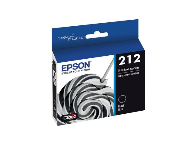 Epson 212 Model T212120-CP High-Quality Fast Long Lasting Drying Single Ink Cartridge, Black [New Open Box]