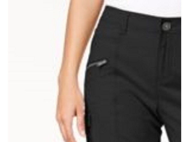 Style & Co Women's Zipper Bermuda Cargo Shorts Black Size 6