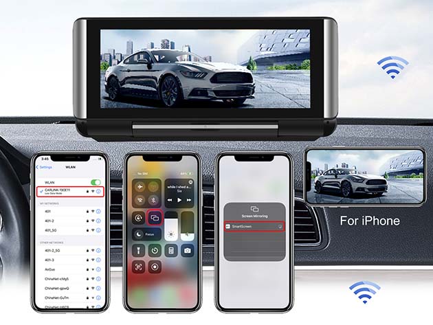 Apple CarPlay & Android Auto Wireless Adapter with Streaming Service Support (2024 Edition)