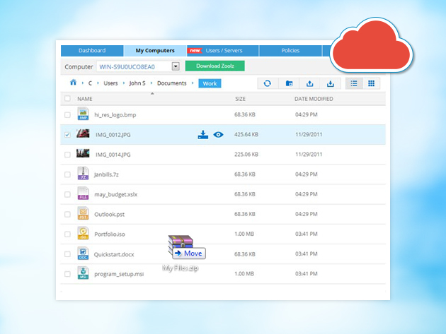 SkyHub Cloud 2TB Backup: Lifetime Subscription