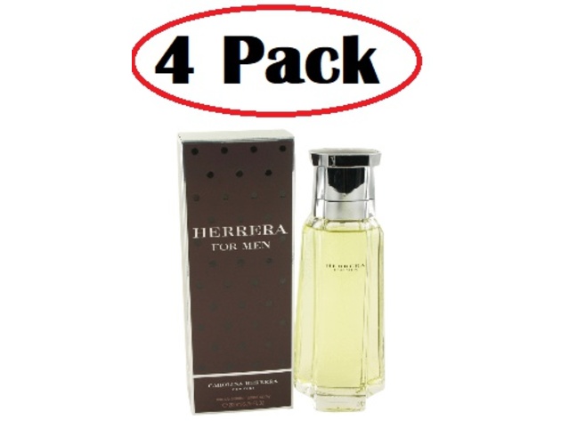 4 Pack of CAROLINA HERRERA by Carolina Herrera Eau De Toilette Spray 6.7 oz