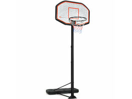 Costway 10ft 43'' Backboard In/outdoor Adjustable Height Basketball Hoop System - Black