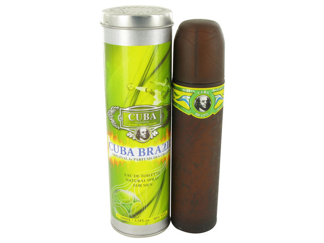 Cuba Brazil by Fragluxe Eau De Toilette Spray 3.4 oz for Men (Package of 2)