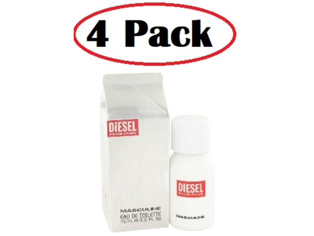 4 Pack of DIESEL PLUS PLUS by Diesel Eau De Toilette Spray 2.5 oz