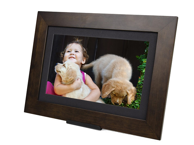 Brookstone 8" Friends & Family Cloud Frame Smart Decor, (Brown Refurbished)