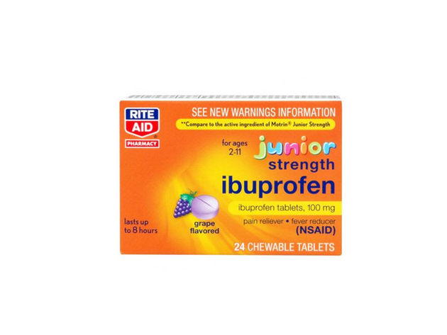 Rite Aid Corporation Ibuprofen Tablets, Pain Reliever, Fever Reducer, 100 mg Drug Facts