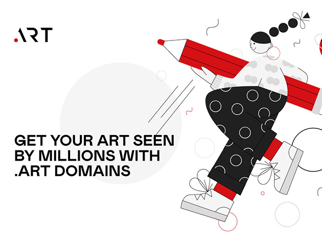 10-Yr Standard .ART Domain Name with Site Builder $100 for $49.99