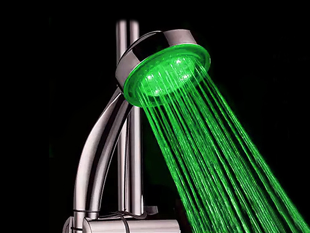 Color-Changing LED Shower Head