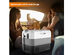 Costway 70 Quart Portable Electric Car Cooler Refrigerator Compressor Freezer Camping - White+Gray+Black