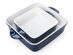 Sweese Square Baking Dishes with Handles (Navy/Set of 2)