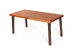 Costway Rectangular Acacia Wood Dining Table Rustic Furniture  Indoor & Outdoor - Red Brown + Dark Brown