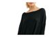 Free People Women's North Shore Thermal Knit Tunic Top  Black Size Extra Small