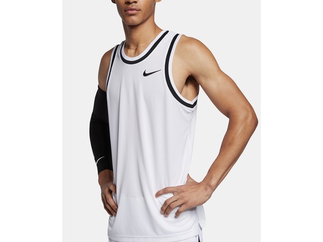 Nike Men's Dri-Fit Mesh Basketball Jersey White Size Medium