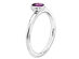 Amethyst Ring 2/5 Carat (ctw) in Sterling Silver - 10
