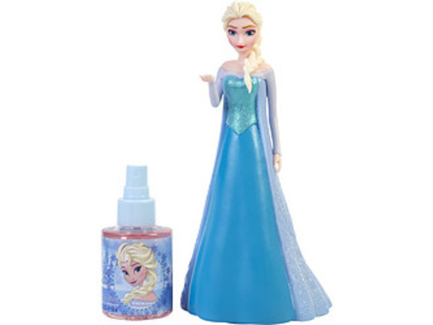 FROZEN DISNEY ELSA by Disney EDT SPRAY 3.4 OZ & FIGURINE For WOMEN