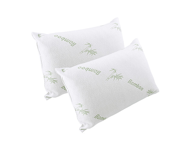 Comfort-In-A-Bag Bamboo Pillows: 2-Pack