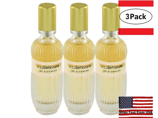 3 Pack Eau Demoiselle by Givenchy Eau De Toilette Spray 1.7 oz for Women