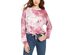 Hooked Up By IOT Juniors' Tie Dye Sweatshirt Pink Size Large