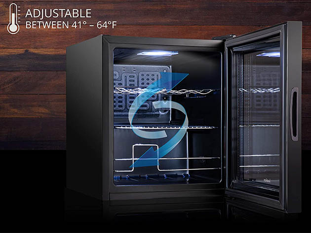 Ivation 12-Bottle Compressor Square Wine Cooler