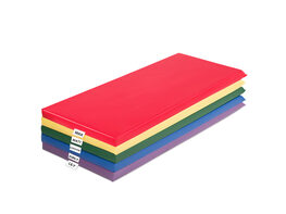 Costway 2-Inch Toddler Thick Rainbow Rest Nap Mats Transparent Name Tag Daycare 5-Pack 